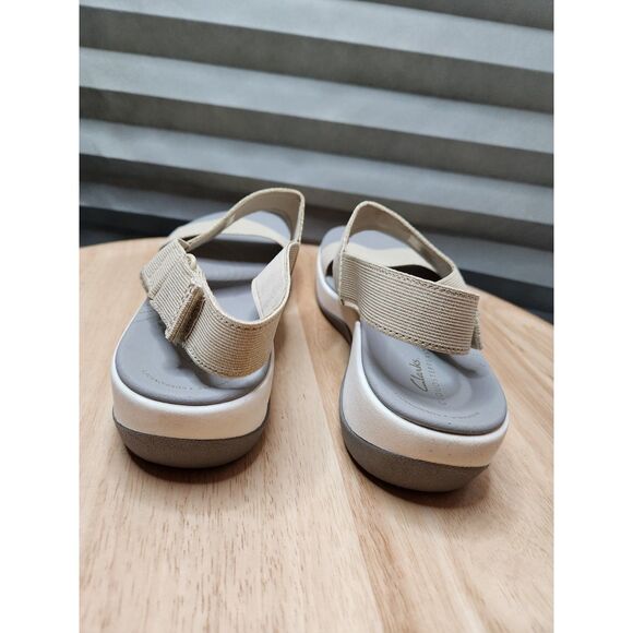 Clarks Cloudsteppers Arla Jacory Sandals Women's Size 9 Soft Gold - Picture 3 of 7